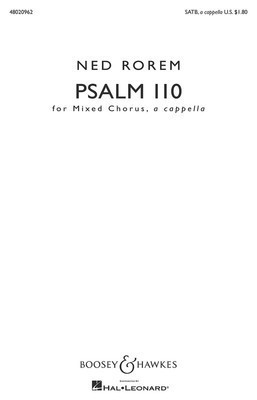 Psalm 110 - Ned Rorem - SATB Boosey & Hawkes Octavo