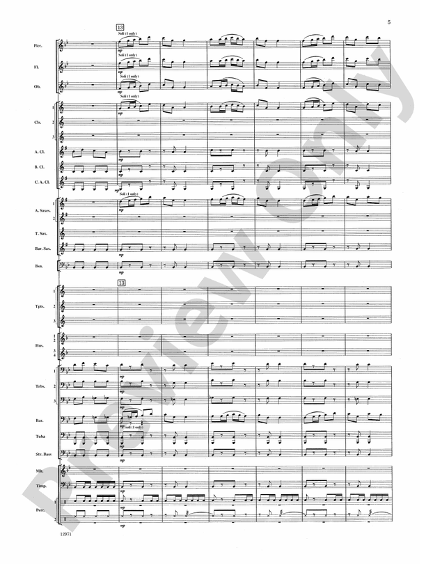 Centre Island - Concert Band Conductor Score & Parts (Digital Download)