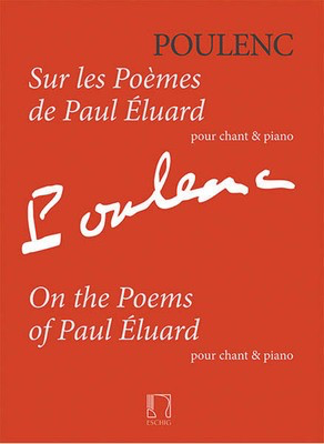 Sur les Poemes de Paul Eluard - pour chant & piano - Francis Poulenc - Classical Vocal Durand Editions Musicales Vocal Score