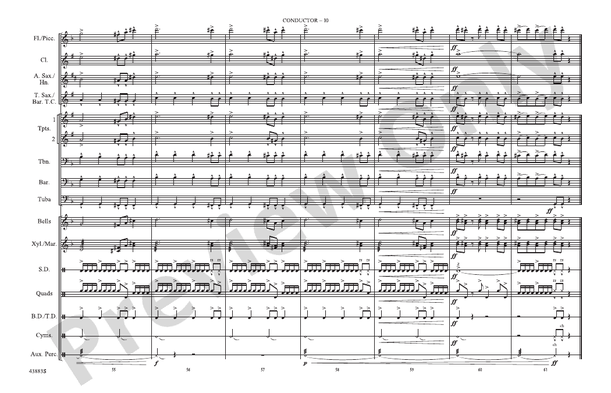 Godzilla, Part 1 – Marching Band Conductor Score & Parts (Digital Download)