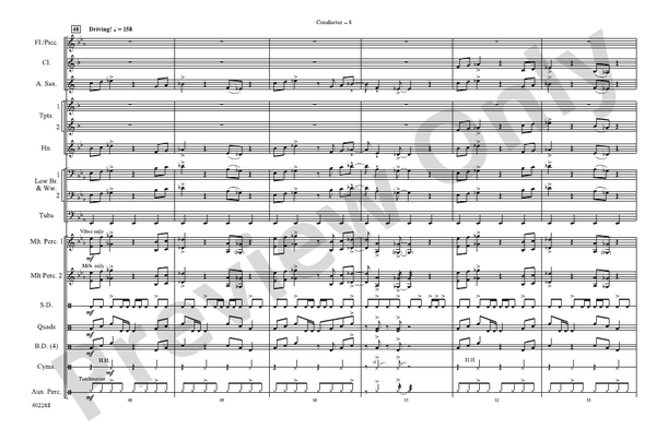 Die Another Day / Live and Let Die / James Bond Theme – Marching Band Conductor Score & Parts (Digital Download)