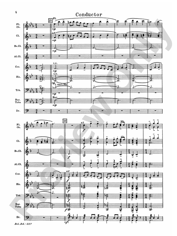 Sonatina for Band - Concert Band Conductor Score & Parts (Digital Download)