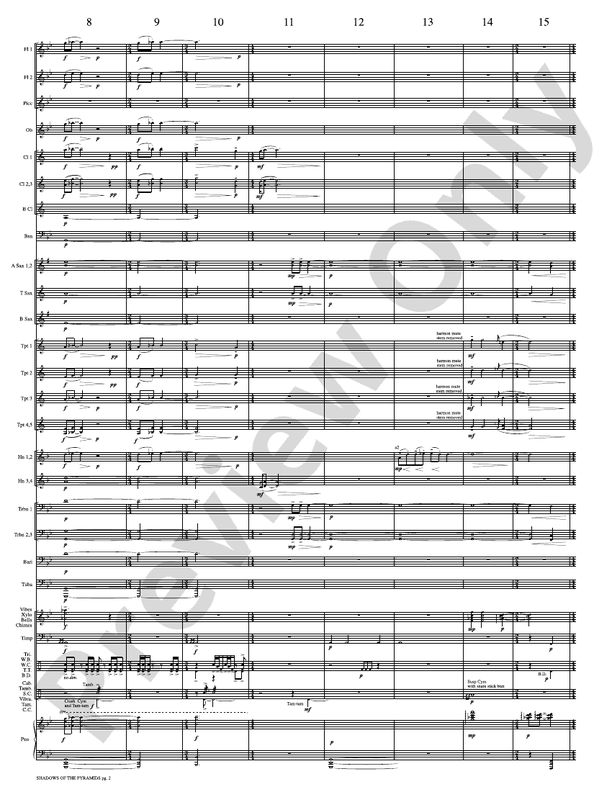Shadows of the Pyramids - Concert Band Conductor Score & Parts (Digital Download)