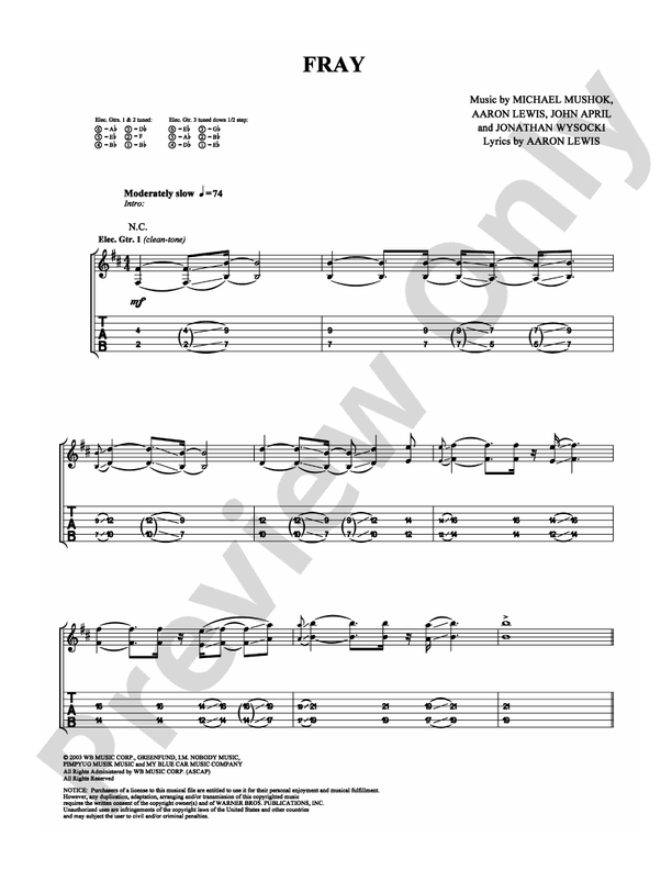 Fray - Guitar TAB (Digital Download)