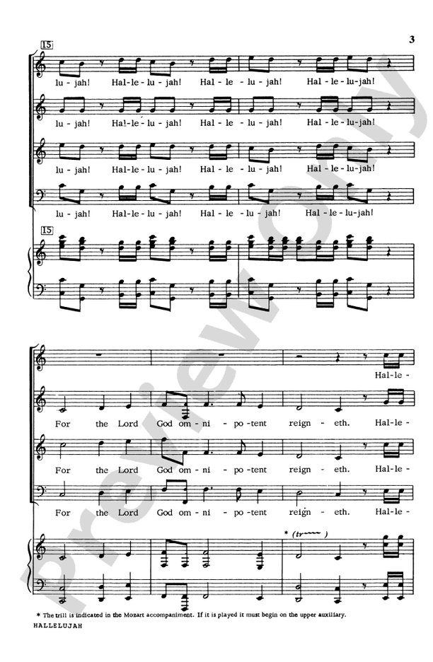 Hallelujah Chorus in C Major – SATB Choral Octavo (Digital Download)