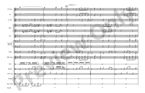 Bad Girls – Marching Band Conductor Score & Parts (Digital Download)
