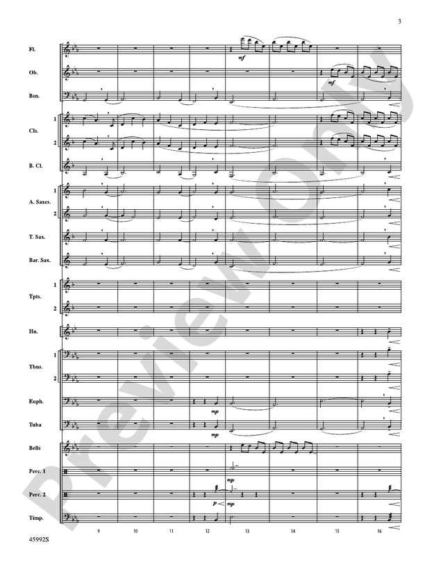 Nostalgia - Concert Band Conductor Score & Parts (Digital Download)