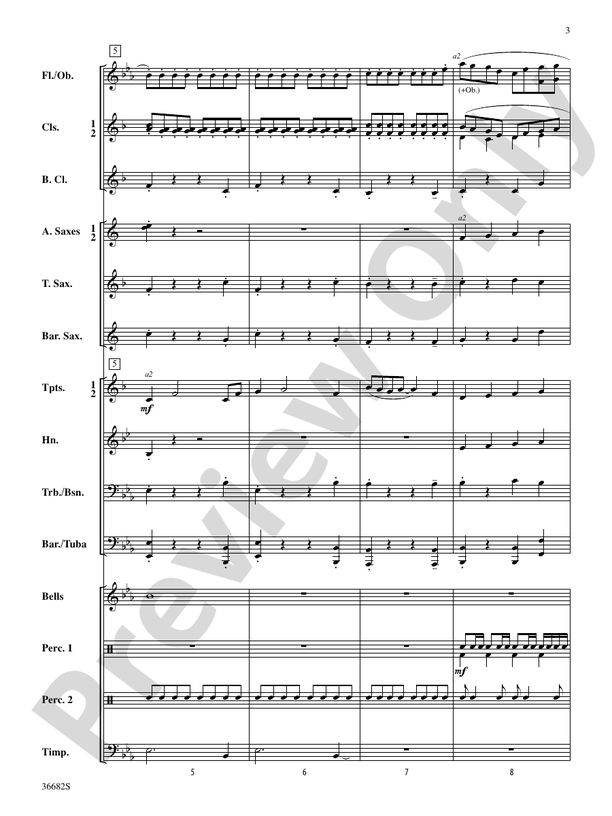 Air Force One (Chris M Bernotas) - Concert Band Conductor Score & Parts (Digital Download)