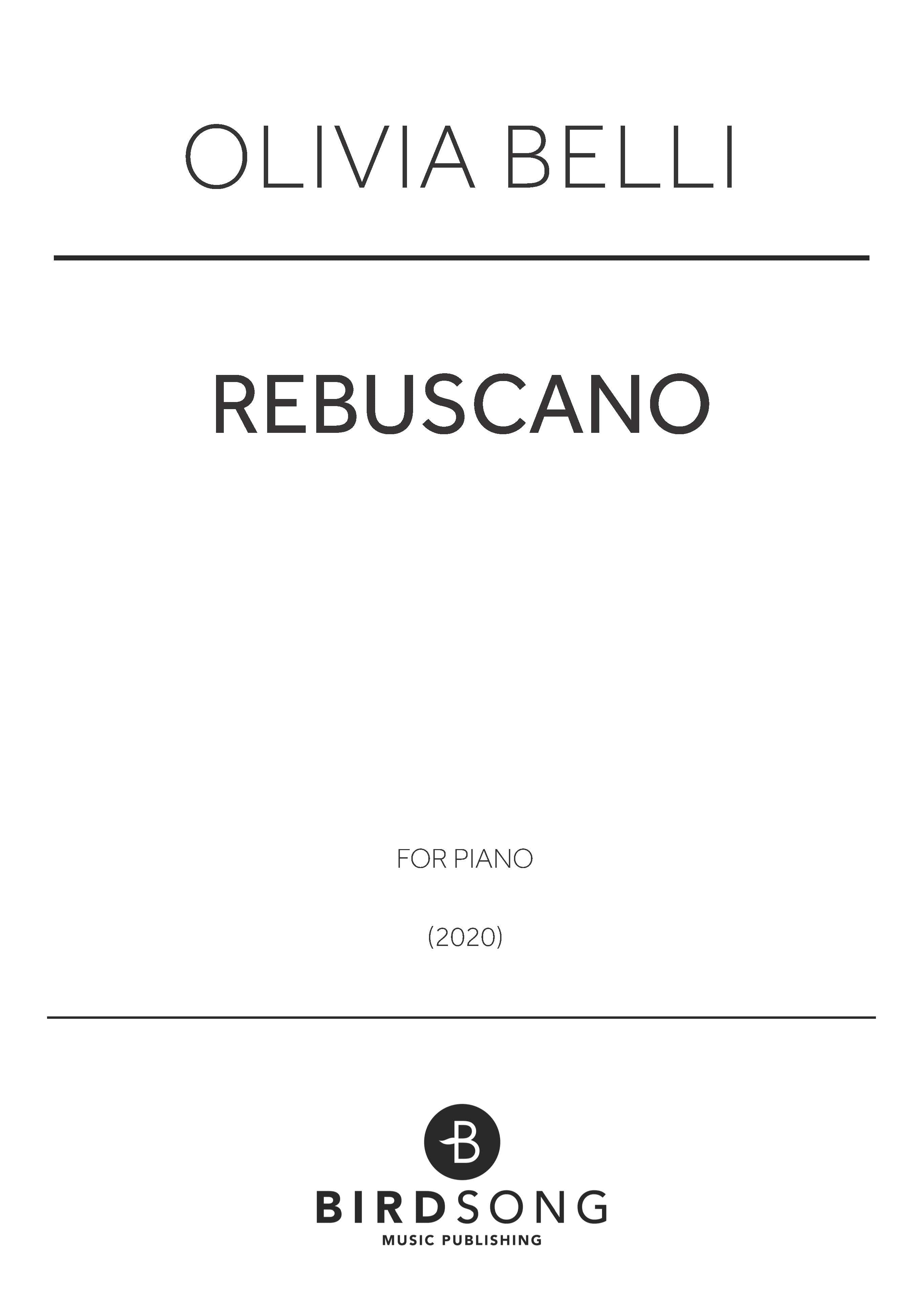 Belli - Rebuscano - Piano Solo (Digital Download)