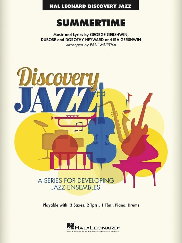 Gershwin/Heyward - Summertime (Porgy & Bess) - Jazz Ensemble Grade 1.5 Score/Parts arranged by Murtha Hal Leonard 7013816