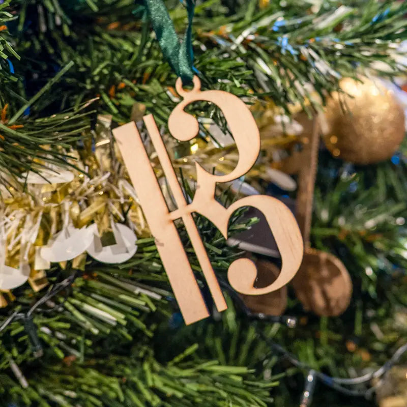 Christmas Decoration Wooden Alto Clef