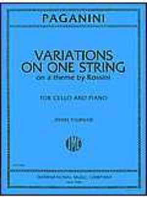 Variations on One String on a Theme from 'Moses' by Rossini - for Cello and Piano - Nicolo Paganini - Cello IMC