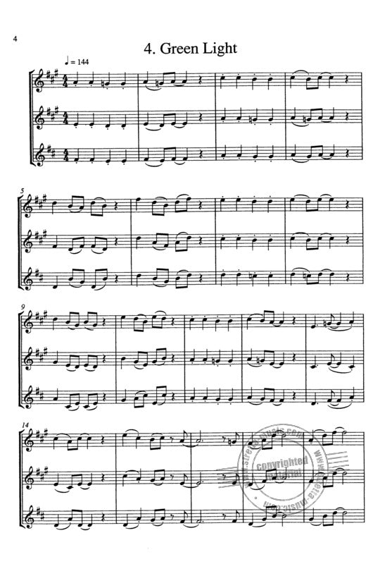 ROCKING REEDS FOR 2 ALTO/1 TENOR SAX [PLAYING SCORE] - HARVEY - SAXOPHONE - STUDIO