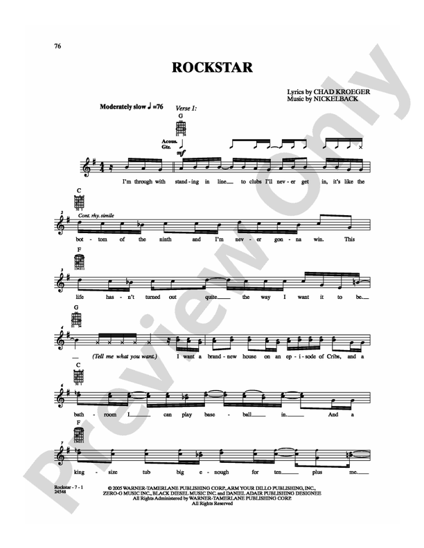 Rockstar - Guitar TAB (Digital Download)