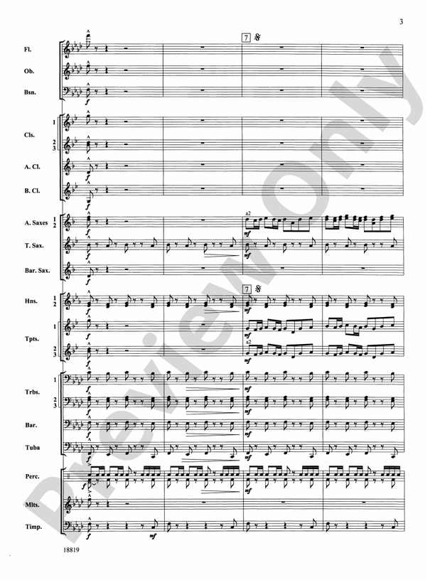 Grays Harbor March - Concert Band Conductor Score & Parts (Digital Download)