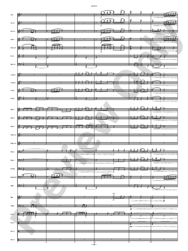 Aileron - Concert Band Conductor Score & Parts(Digital Download)