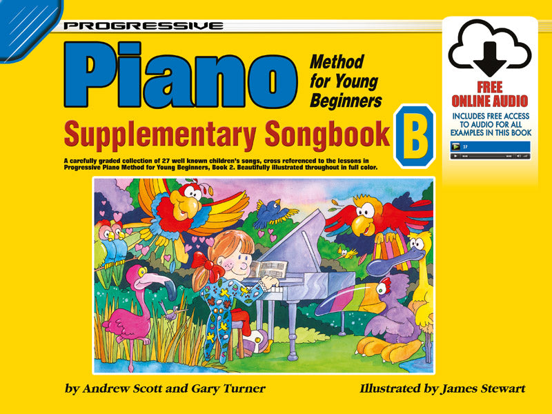 Progressive Piano Meth Yng Begin Supp Songbk B