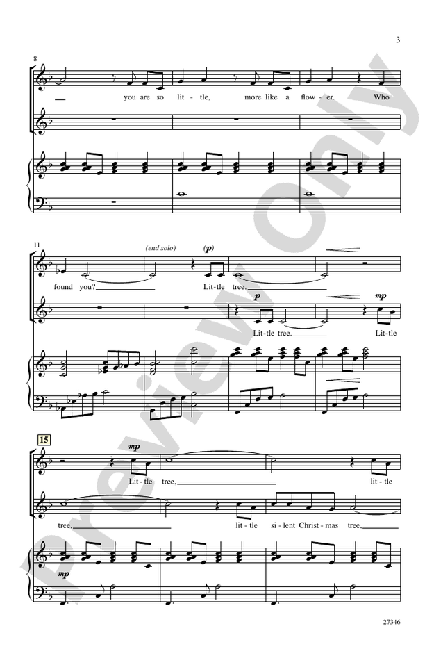 Little Tree – SSA Choral Octavo (Digital Download)