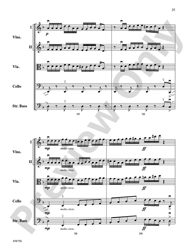 Swamp Thang - String Orchestra Conductor Score & Parts (Digital Download)