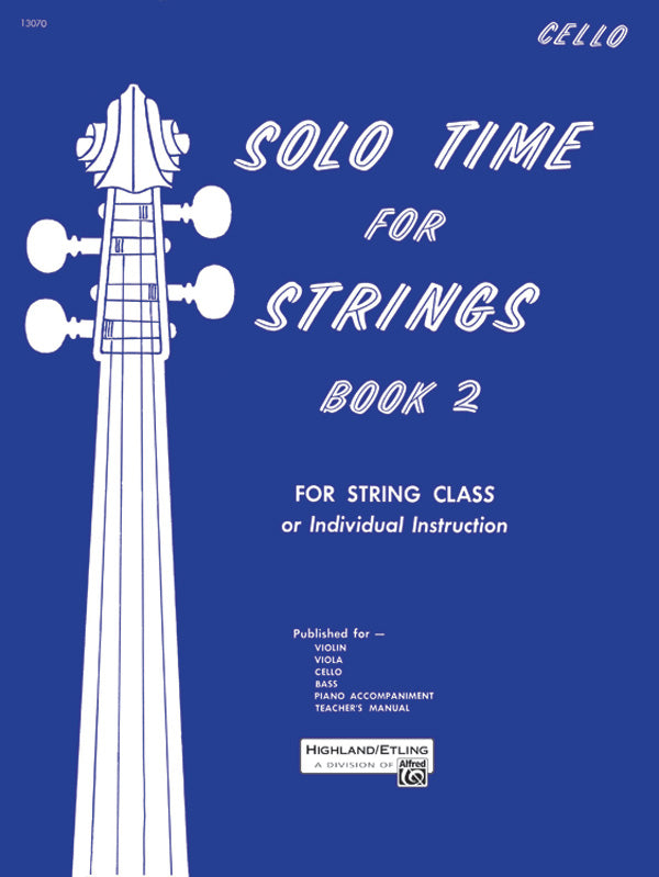 SOLO TIME FOR STRINGS BK 2 VC - Alfred Music