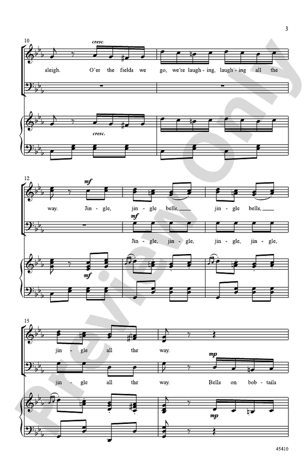 Jingle Bells Rondo – 3 Part Mixed Choral Octavo (Digital Download)