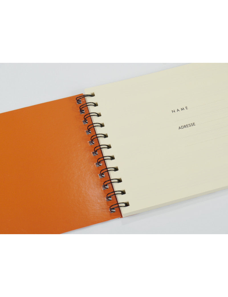 A5 Spiral Notebook White with Violins/Violas and Bows
