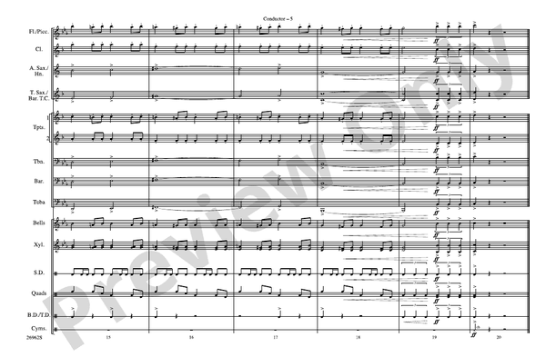 Classic Teasers and Pleasers – Marching Band Conductor Score & Parts (Digital Download)