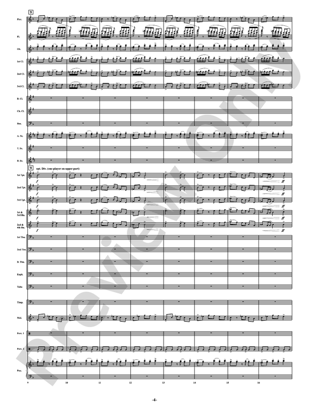 Summer Nights - Mvt. 3 - Postcards from the First Coast - Concert Band Conductor Score & Parts (Digital Download)