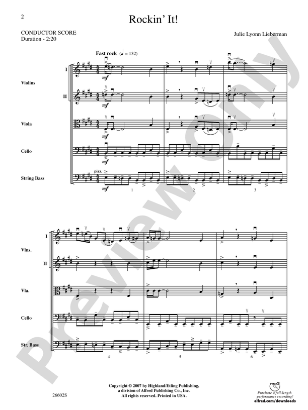 Rockin' It! – String Orchestra Conductor Score & Parts (Digital Download)