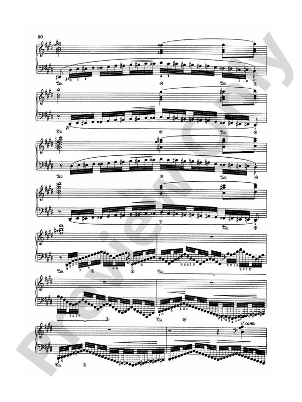 Liszt - Legend-- St. Francis Walking Over the Waves - Piano Solo (Digital Download)