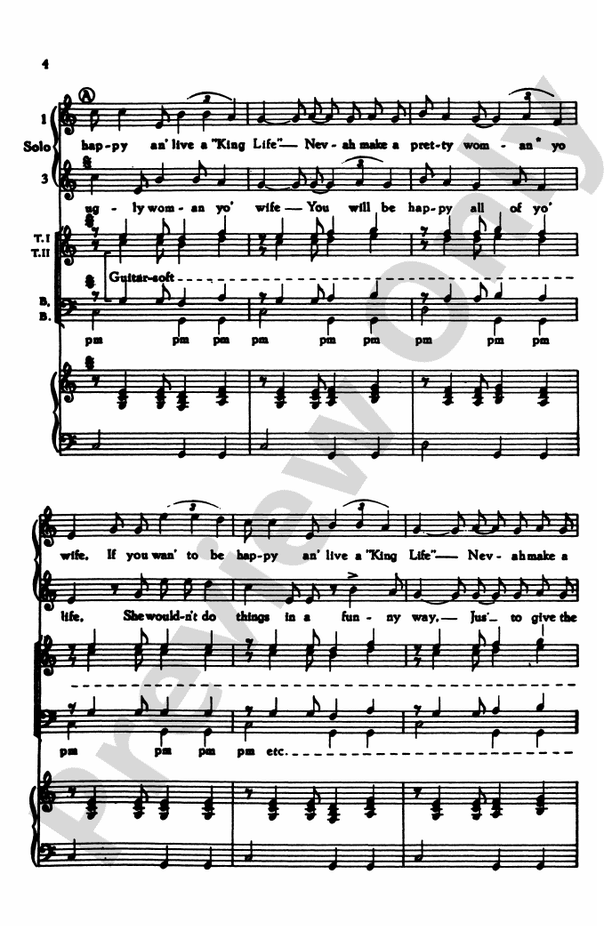 Marry a Woman Uglier Than You – TTBB Choral Octavo (Digital Download)