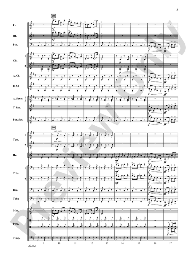 Golliwogg's Cakewalk - Concert Band Conductor Score & Parts (Digital Download)