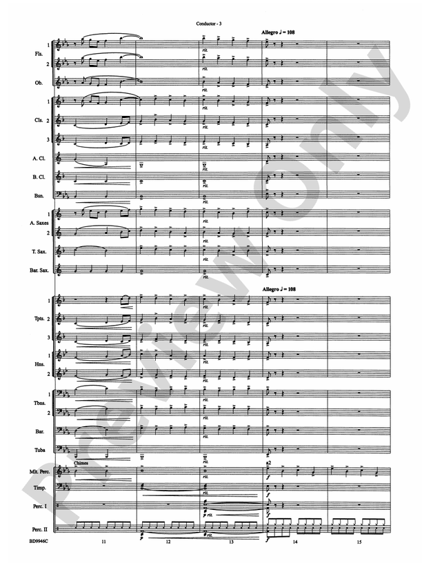 Winterfest - Concert Band Conductor Score & Parts (Digital Download)