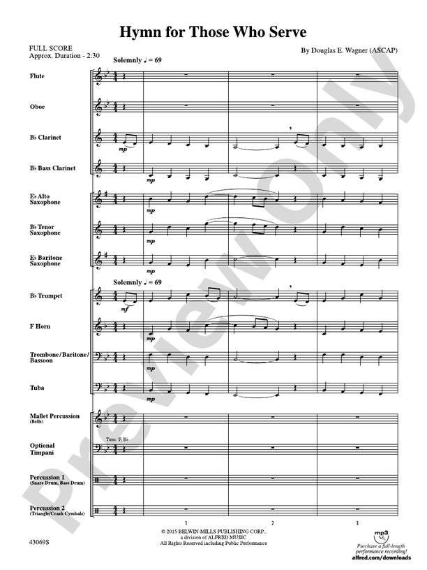 Hymn to the Beauty That Was - Concert Band Conductor Score & Parts (Digital Download)