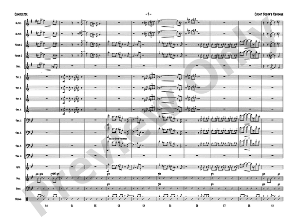 Count Bubba's Revenge (Grade 5.5) - Jazz Ensemble Conductor Score & Parts (Digital Download)