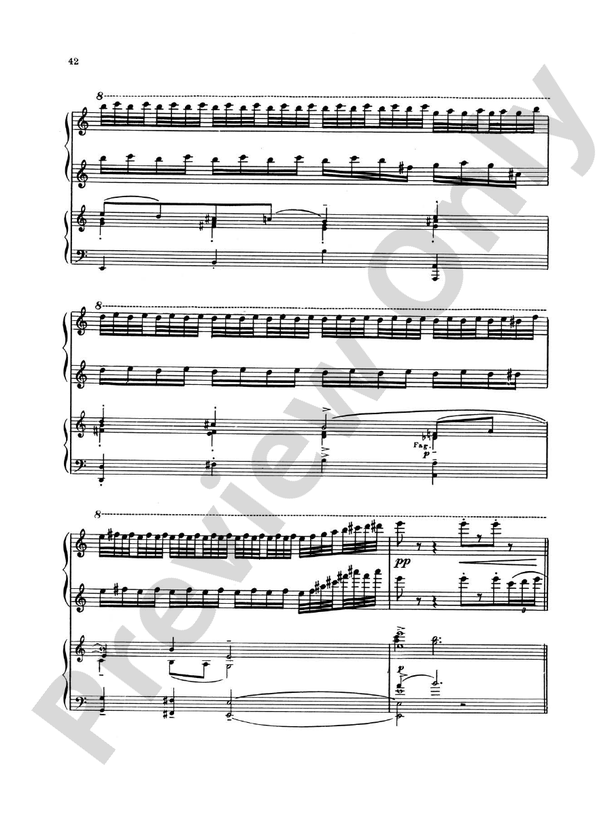 Piano Concerto No. 3 in C Major, Opus 26 - 2nd Movement - 2 Pianos, 4 Hands (Digital Download)