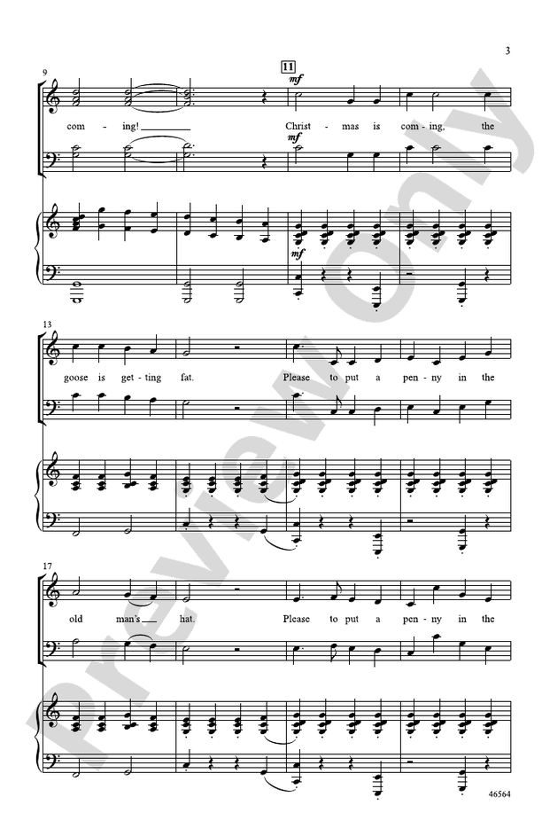 Christmas Is Coming – SATB Choral Octavo (Digital Download)