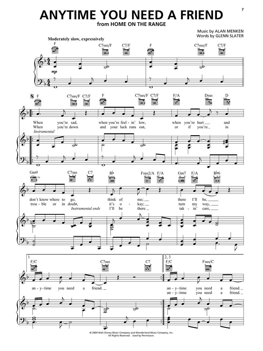 The Alan Menken Songbook: 2nd Edition - PVG Piano/Vocal/Guitar Hal Leonard 323522