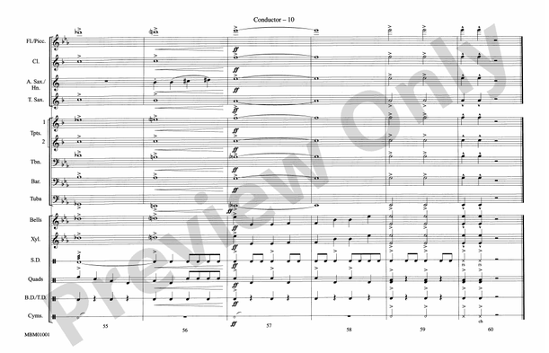 Sleigh Ride – Marching Band Conductor Score & Parts (Digital Download)