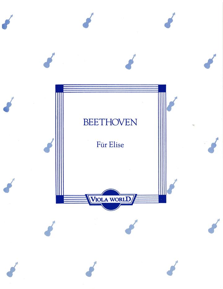 Beethoven - Fur Elise - Viola/Piano Accompaniment arranged by Arnold Viola World VWP000062