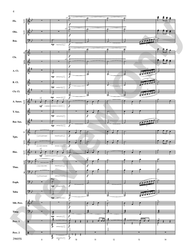 Declaration and Flourish (Movement III from the Vaughan Williams Suite) - Concert Band Conductor Score & Parts (Digital Download)