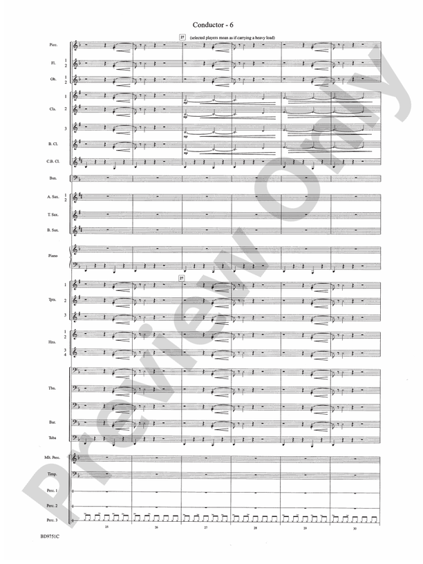 Purgatorio (from The Divine Comedy) - Concert Band Conductor Score & Parts (Digital Download)
