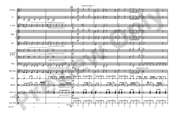 Paint It, Black (Arr. Roland Barrett) – Marching Band Conductor Score & Parts (Digital Download)