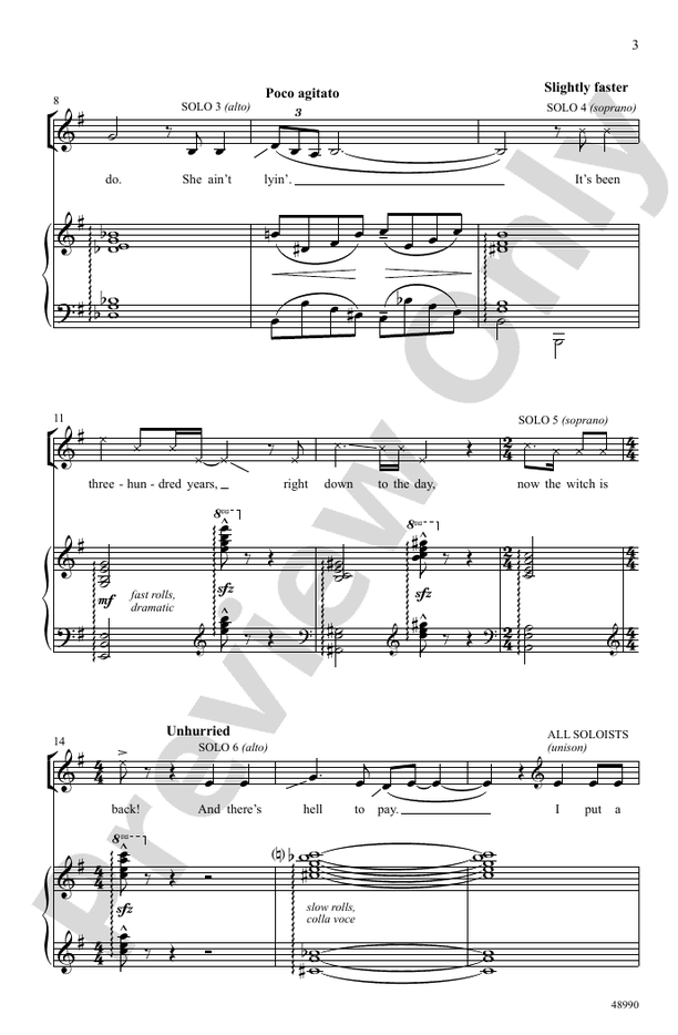 I Put a Spell on You - SSA Choral Octavo (Digital Download)