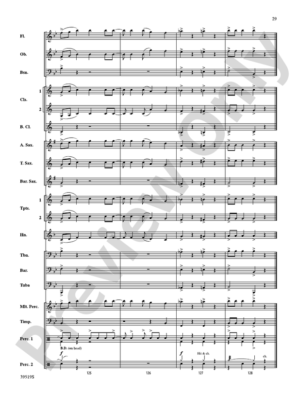 Zydeco Cajun Crawdad Dance - Concert Band Conductor Score & Parts (Digital Download)