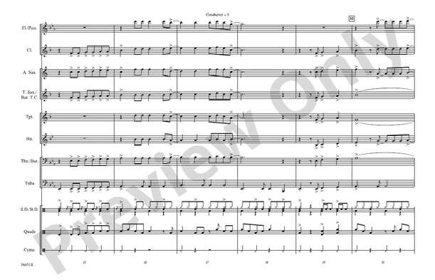 Margaritaville (Arr. Jerry Burns) – Marching Band Conductor Score & Parts (Digital Download)