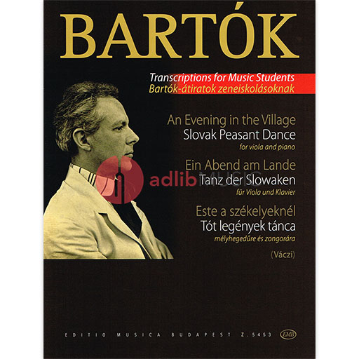 Bartok - An Evening in the Village: Slovak Peasants Dance - Viola/Piano Accompaniment EMB Z5453