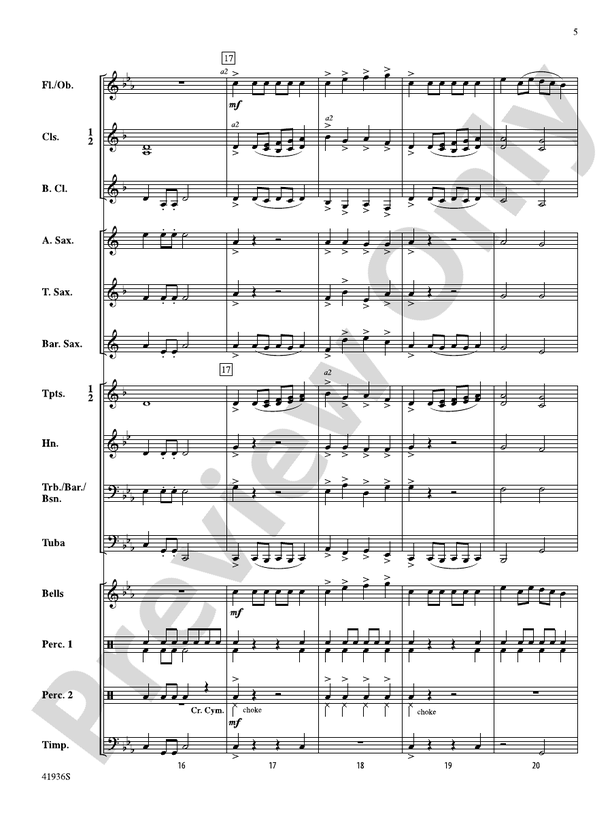 Shadowlands - Concert Band Conductor Score & Parts (Digital Download)