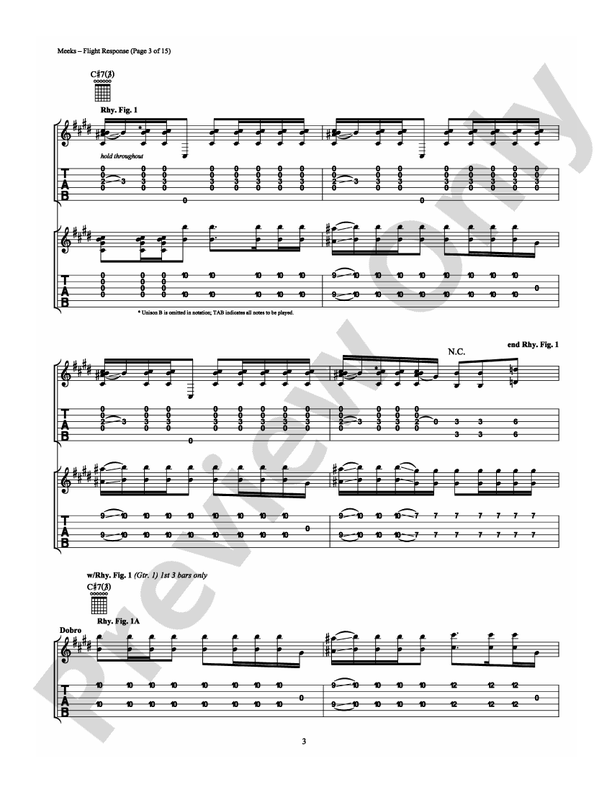 Flight Response - Guitar TAB (Digital Download)