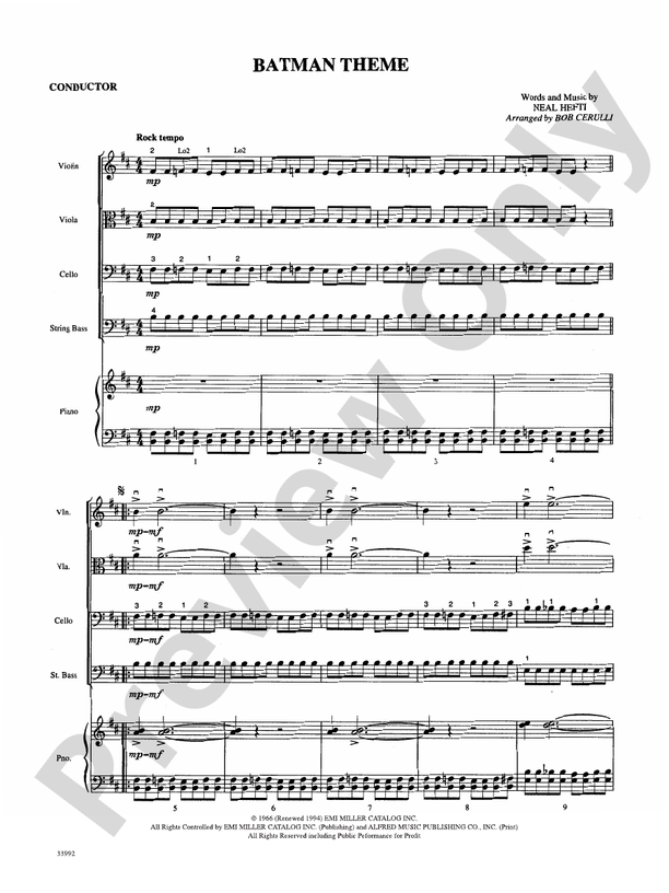Great Themes from TV and Movies – String Orchestra Conductor Score & Parts (Digital Download)